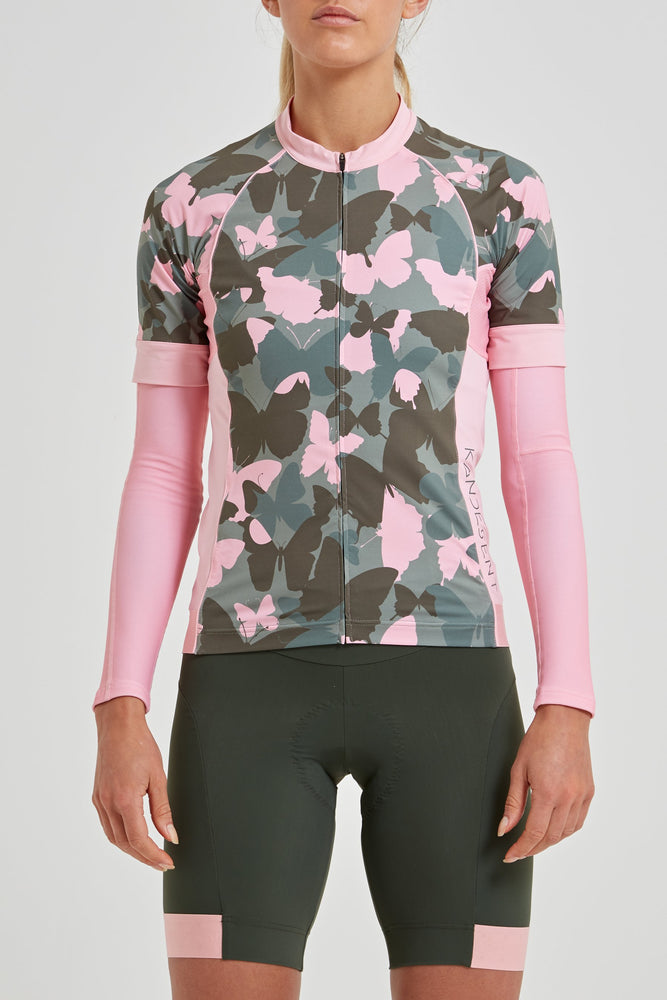 Shield Sleeves Arm Warmers (Solid Butterfly Camo Pink)