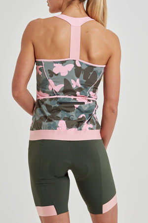 Power T-Back Tank Top (Butterfly Camo Print)