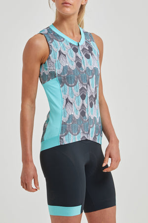 Tempo Sleeveless Jersey (Feather Print)