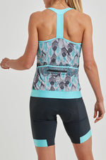 Power T-Back Tank Top (Feather Print)